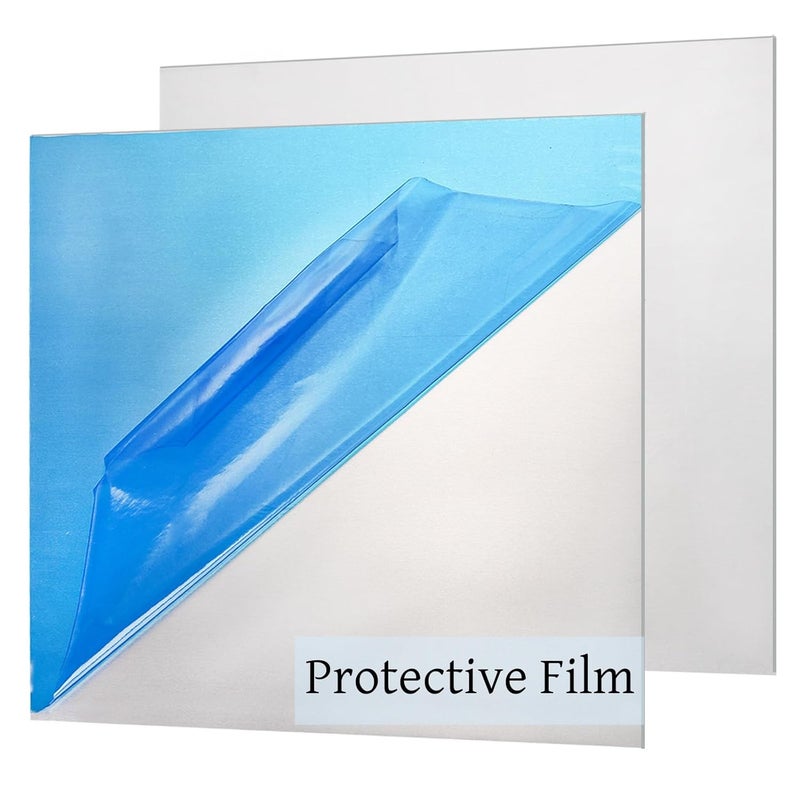 Tlence 6 Pack 5052 Aluminum Sheet, 12" x 12" x 1/64" (0.02") Inch Metal Plain Aluminum Plate, 0.5mm Panel Covered with Protective Film, Heat Treatable Aluminum Flat for Industry Crafting - Image 5
